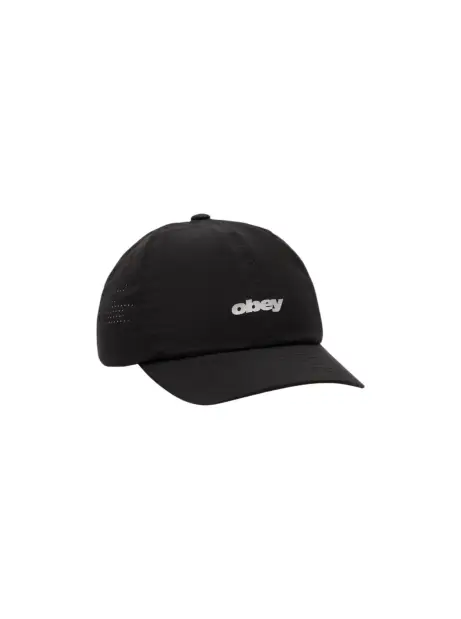 Obey pace 6 panel trail cap - black