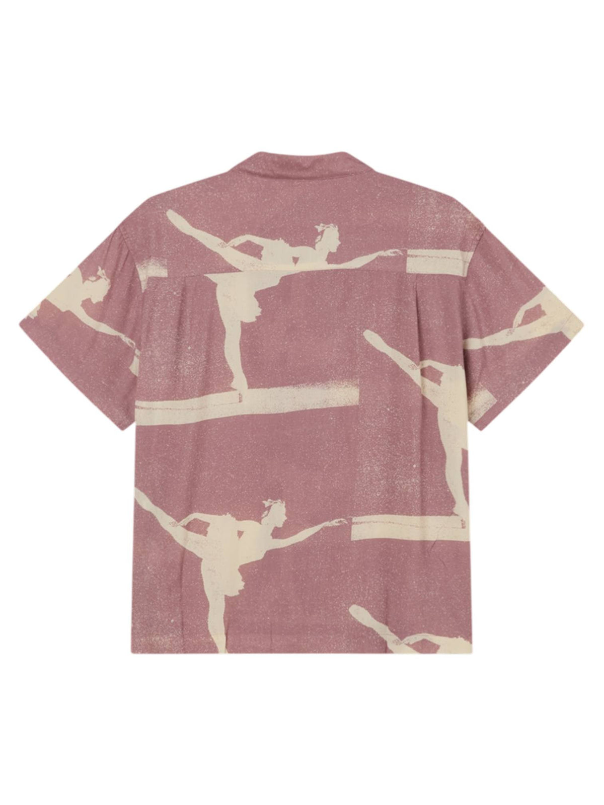 Obey Jacques cuban shirt camicia maniche corte - mauve multi