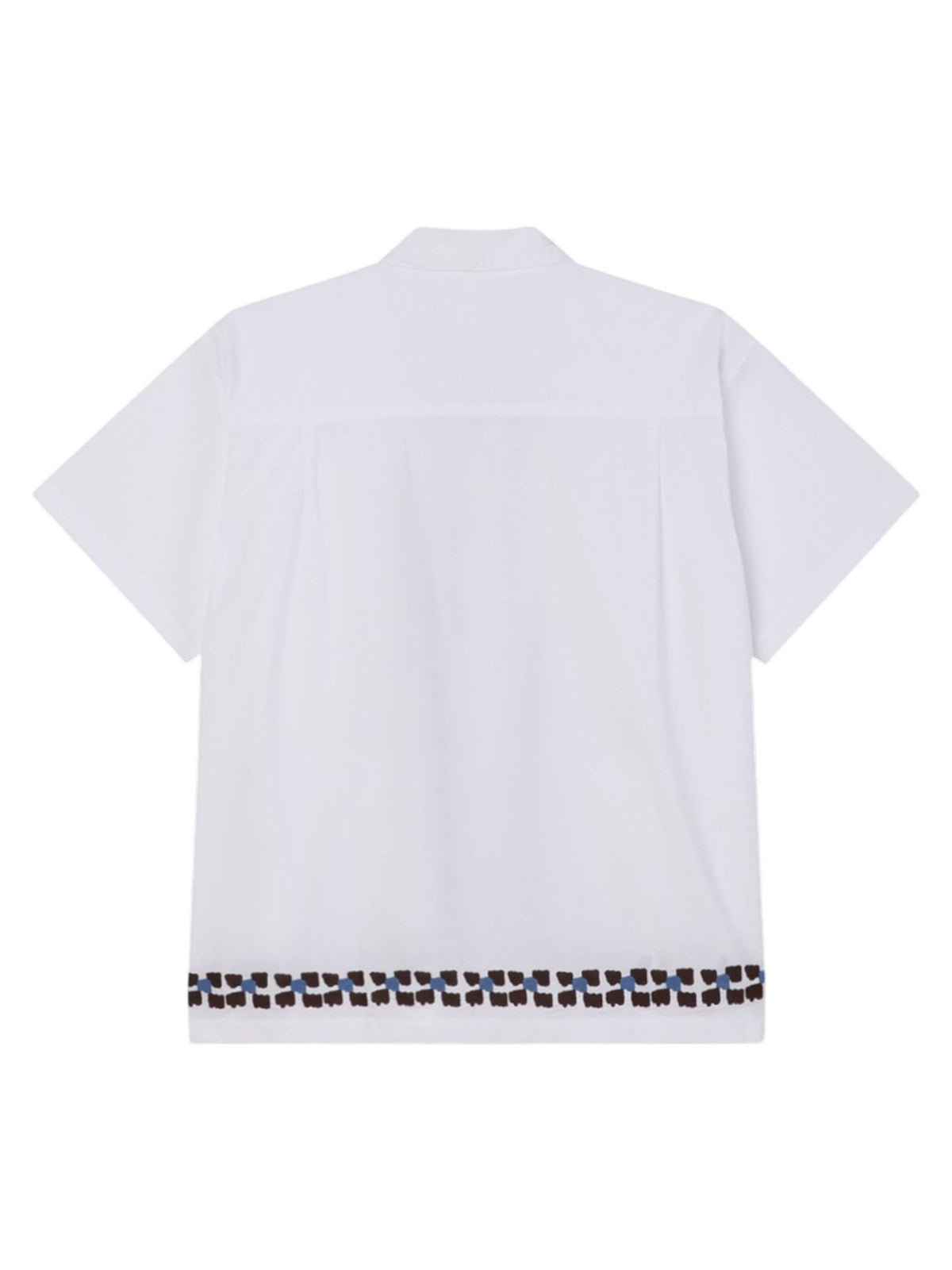 Obey Ruben shirt camicia maniche corte con colletto cubano - white multi