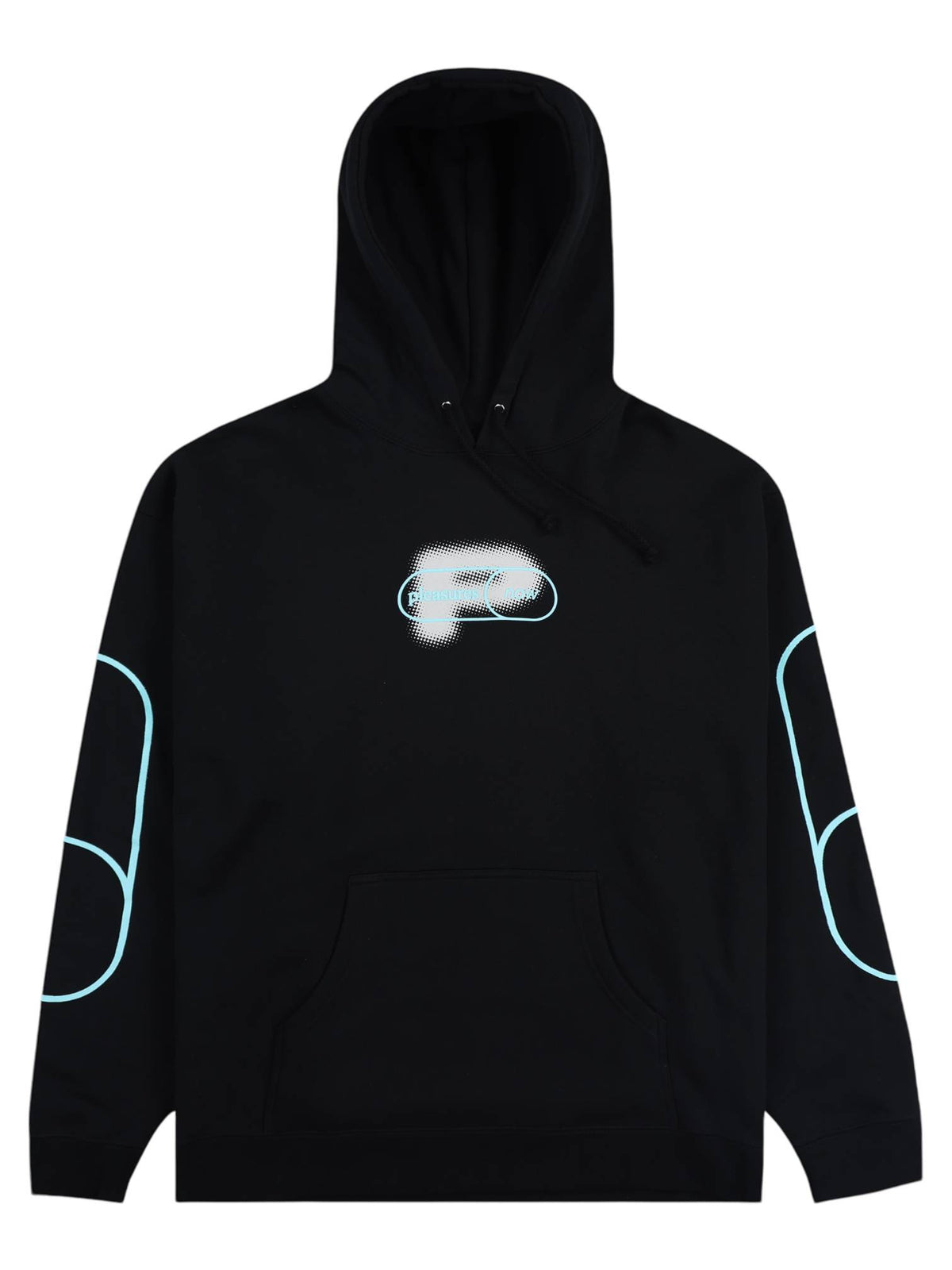Pleasures Pixel P Hoodie felpa con cappuccio e grafica - black