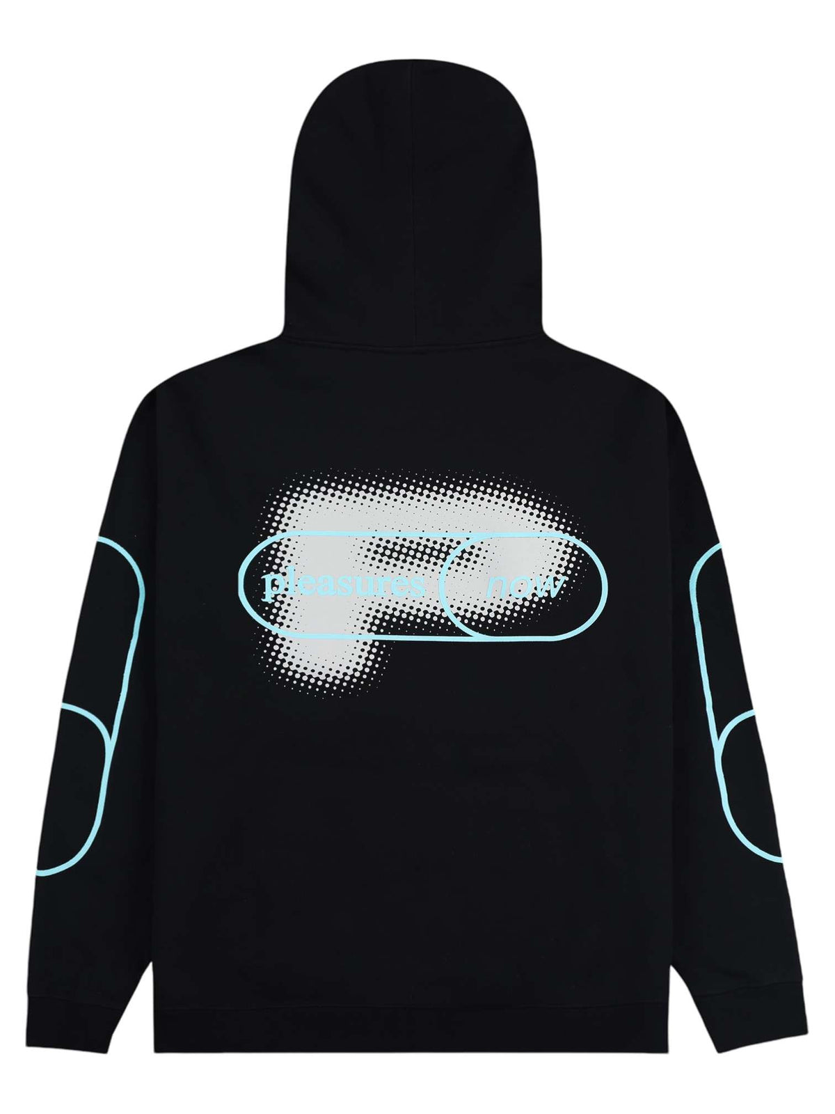 Pleasures Pixel P Hoodie felpa con cappuccio e grafica - black