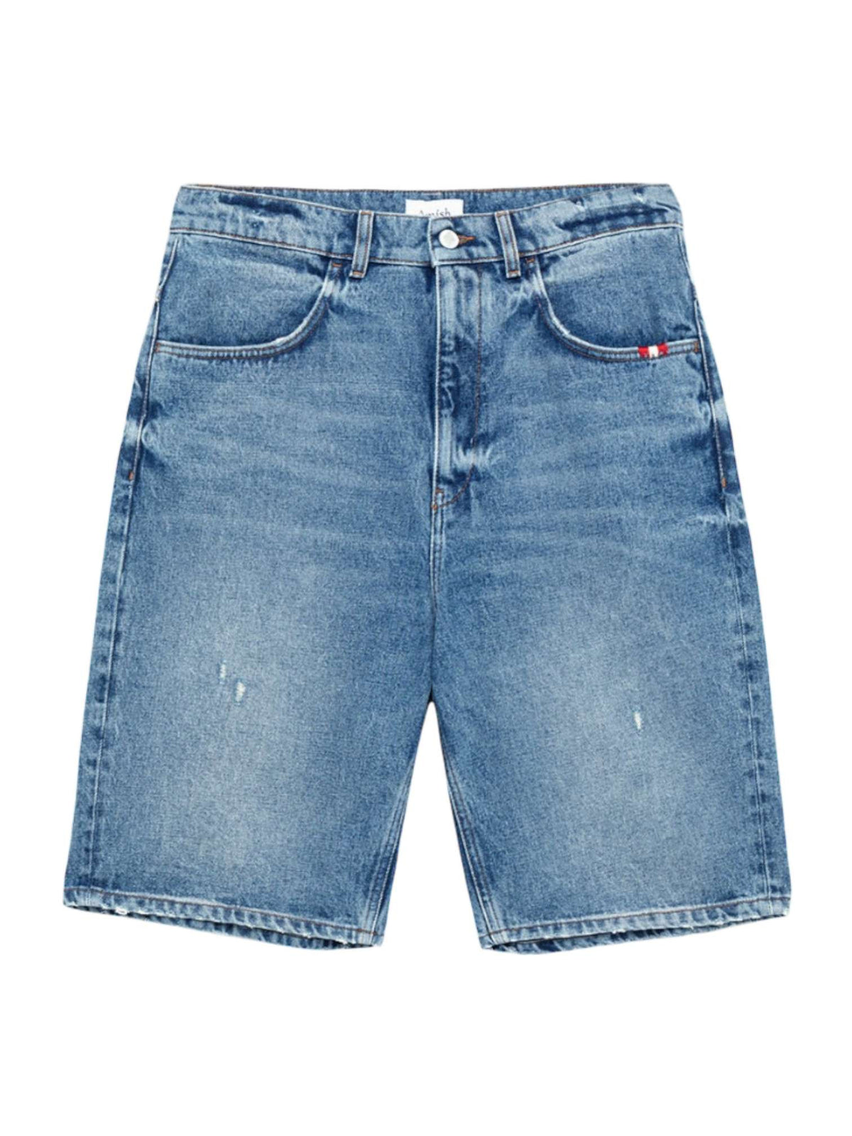 Amish Supplies Tommy denim shorts bermuda di jeans gamba larga - labrea denim