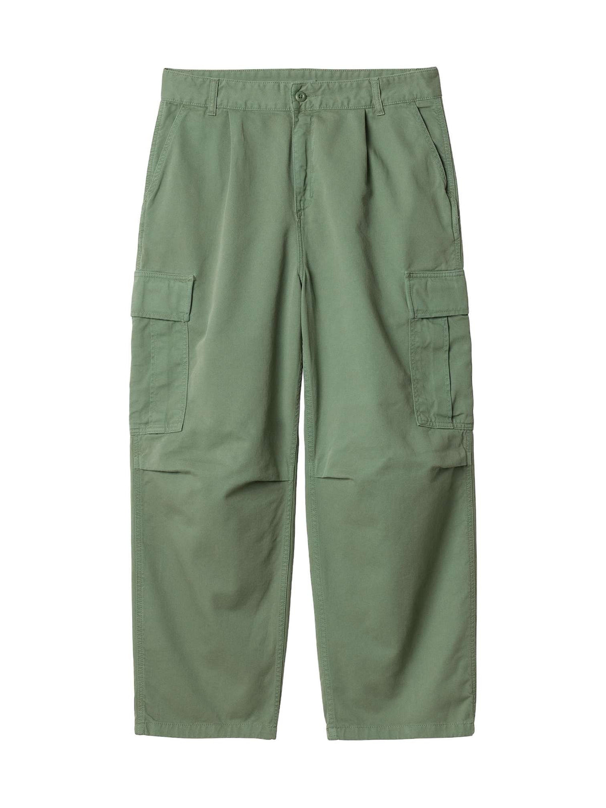 Carhartt Wip Cole cargo pantaloni baggy con tasconi da uomo - Duck Green garment dyed