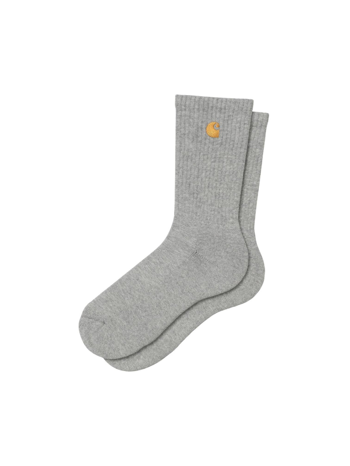 Carhartt Wip Chase Socks Calzini in spugna - Grey heather / Gold
