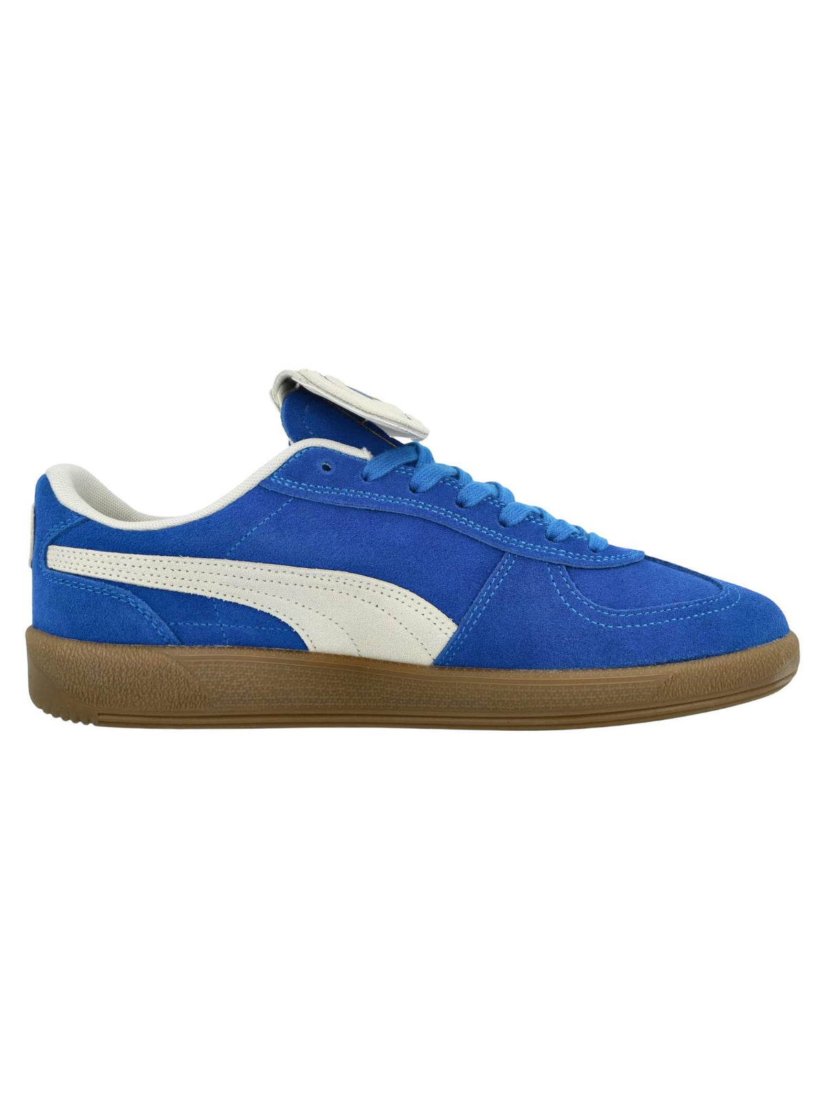 Puma Palermo Vintage premium suede sneakers basse in pelle - Vivid Blue/Warm white