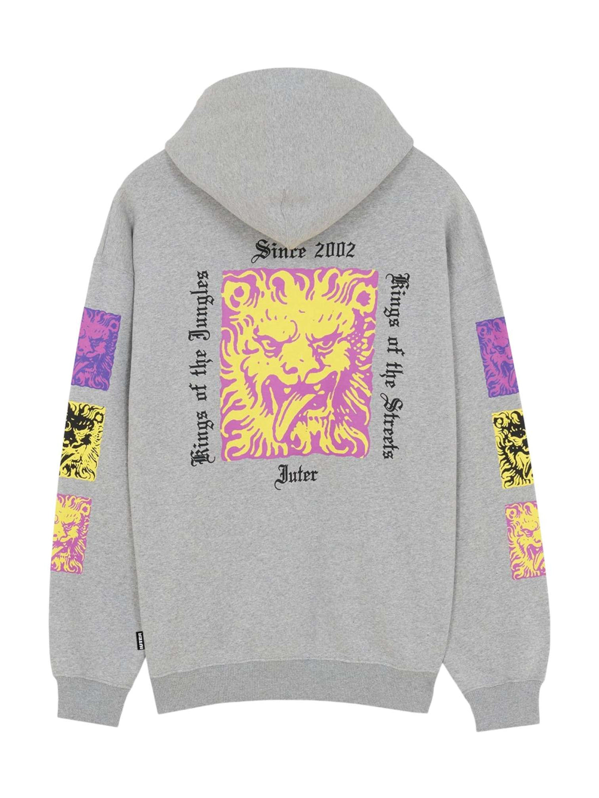 Iuter Kings Hoodie felpa con cappuccio leggera - light grey