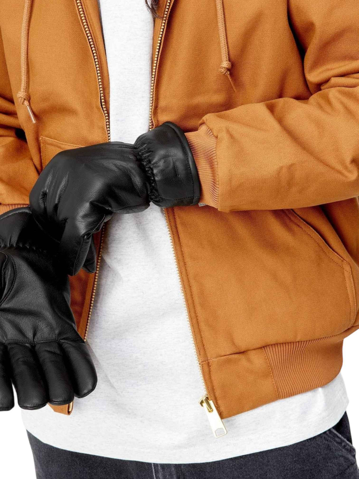 Carhartt Wip Fonda gloves guanti in vera pelle - Black