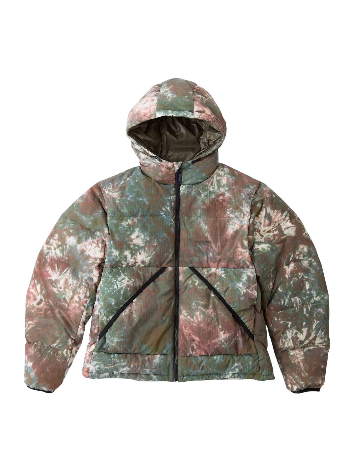 Gramicci Down puffer hooded jacket piumino invernale con cappuccio - tie dye