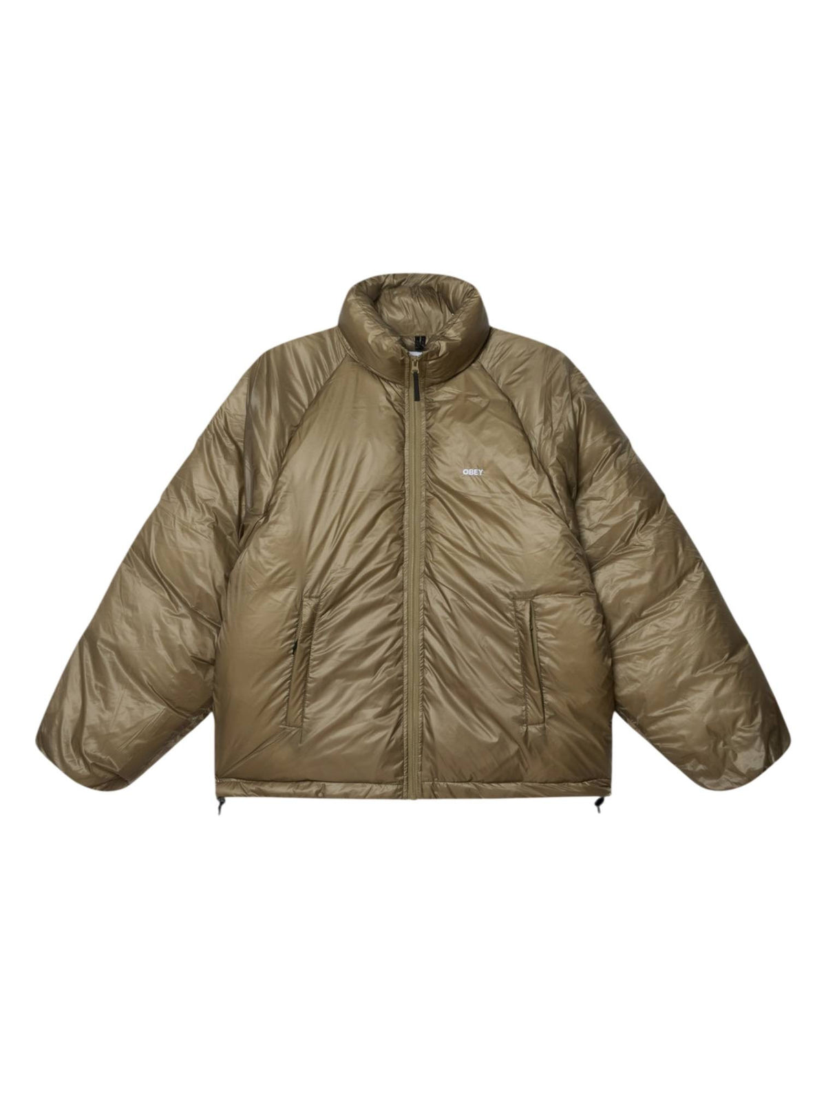 Obey Echo puffer jacket piumino imbottito con effetto traslucido - mermaid