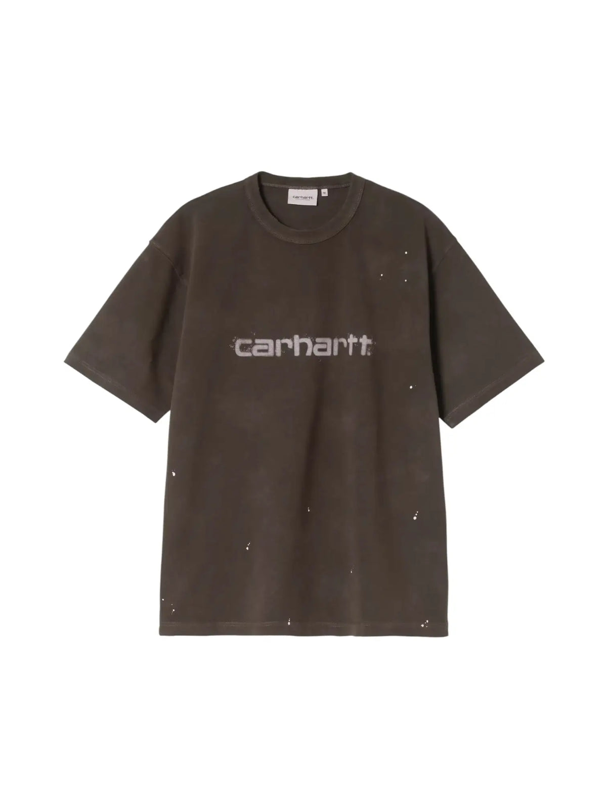 Carhartt Wip S/S Painter T-Shirt con schizzi di vernice - Tobacco destroy wash splatter