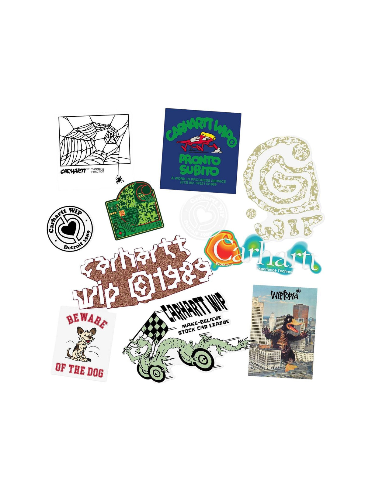 Carhartt Wip Sticker Bag (10 x 10 Pack) Multicolor (FW25)