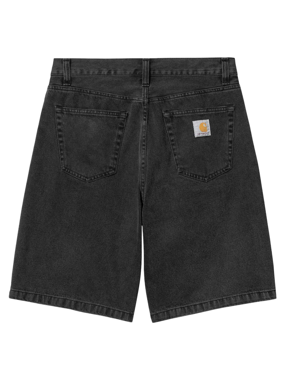 Carhartt Wip Landon short di jeans gamba larga - Black stone washed
