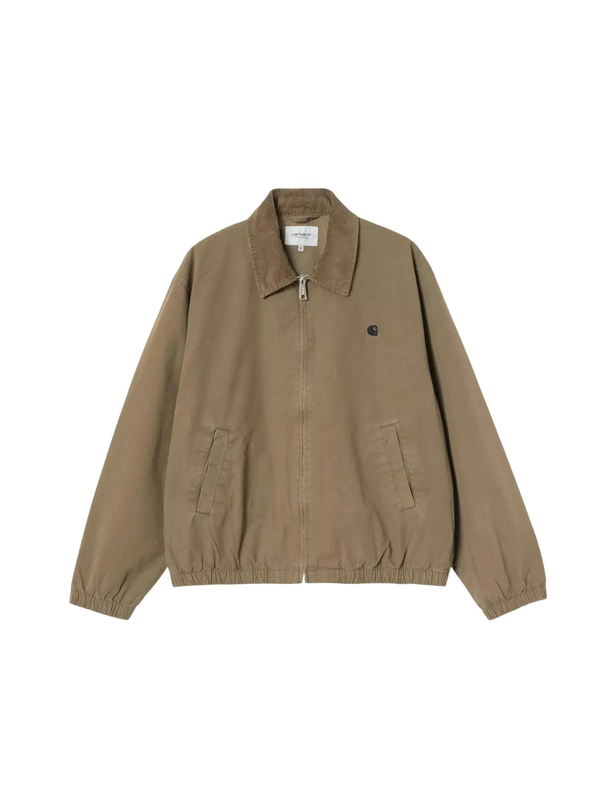 Carhartt Wip Madison Ripstop Jacket Giacca leggera con colletto in velluto - Dark Beech / Black garment dyed