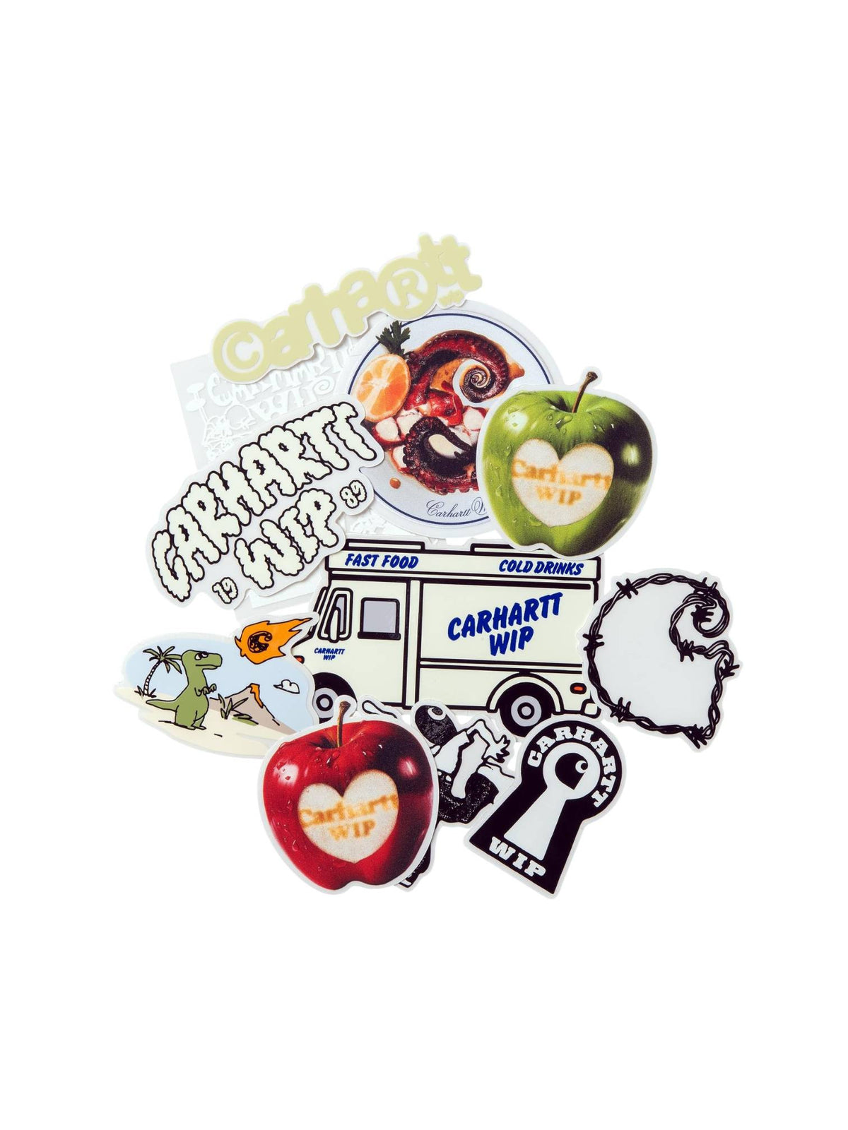 Carhartt Wip Sticker Bag (10 pcs ) pacco di adesivi - Multicolor (SS26)