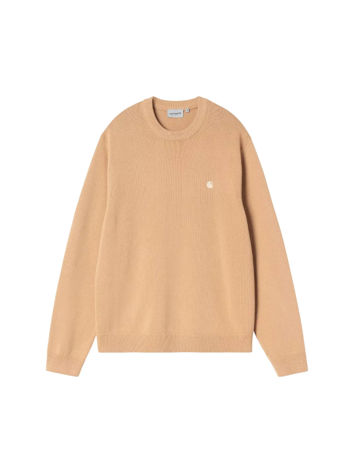 Carhartt Wip Kori Sweater maglioncino in cotone da uomo - Dusty H Brown garment dyed