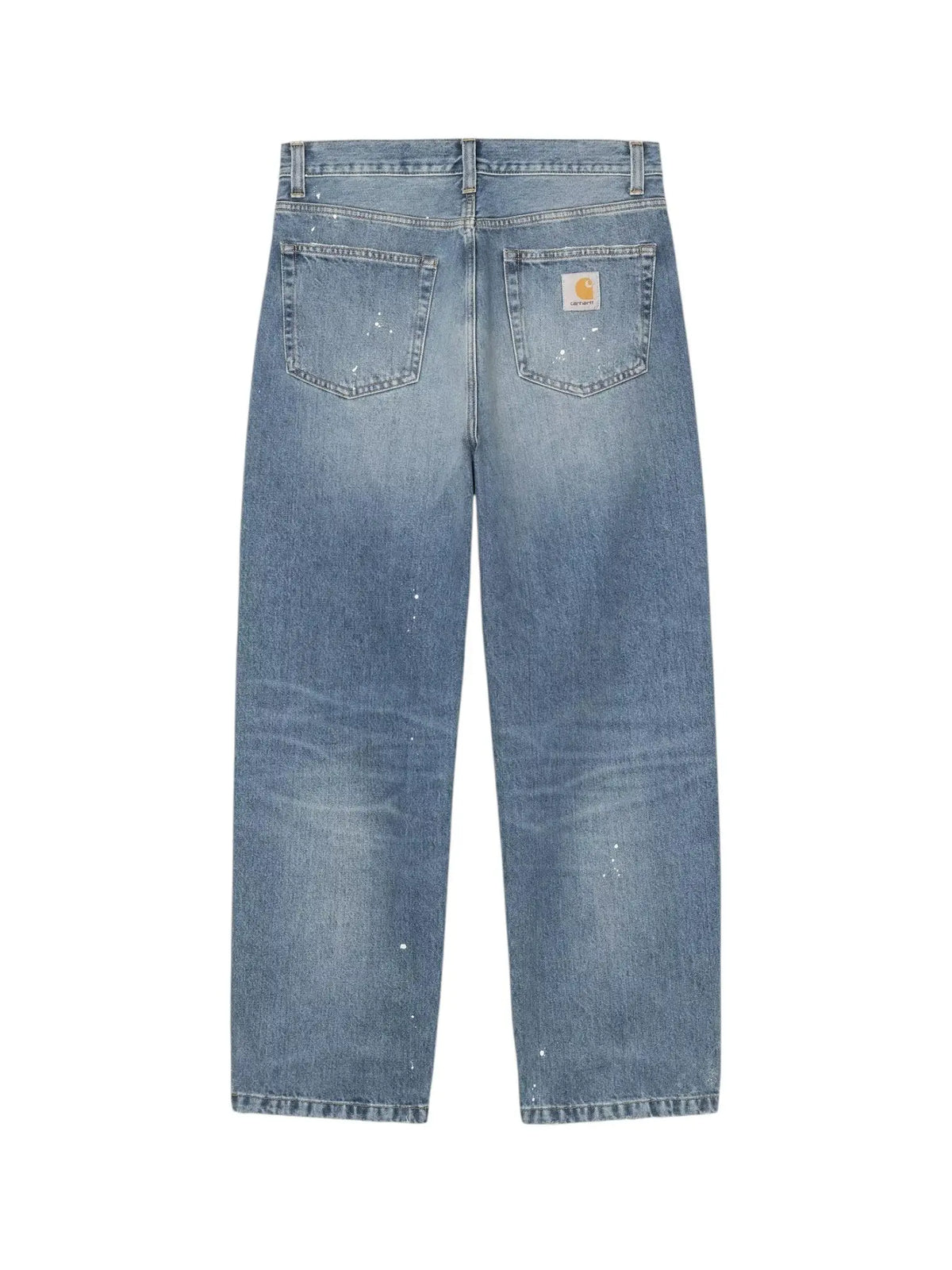 Carhartt Wip Landon Pants jeans gamba larga con schizzi di vernice - Blue destroy washed splatter