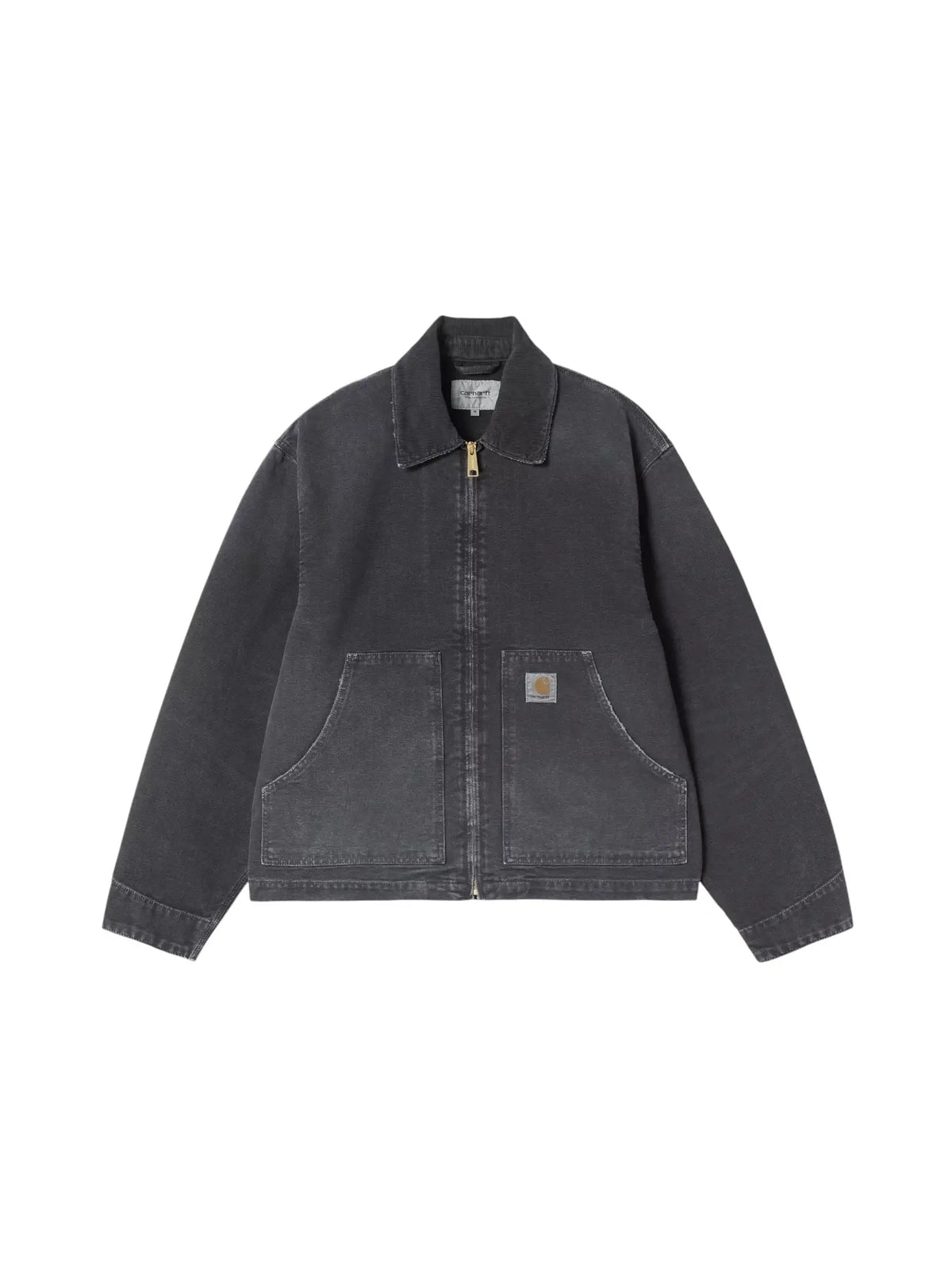 Carhartt Wip OG Arcan Jacket giacca cropped con colletto - Black / Black destroy wash