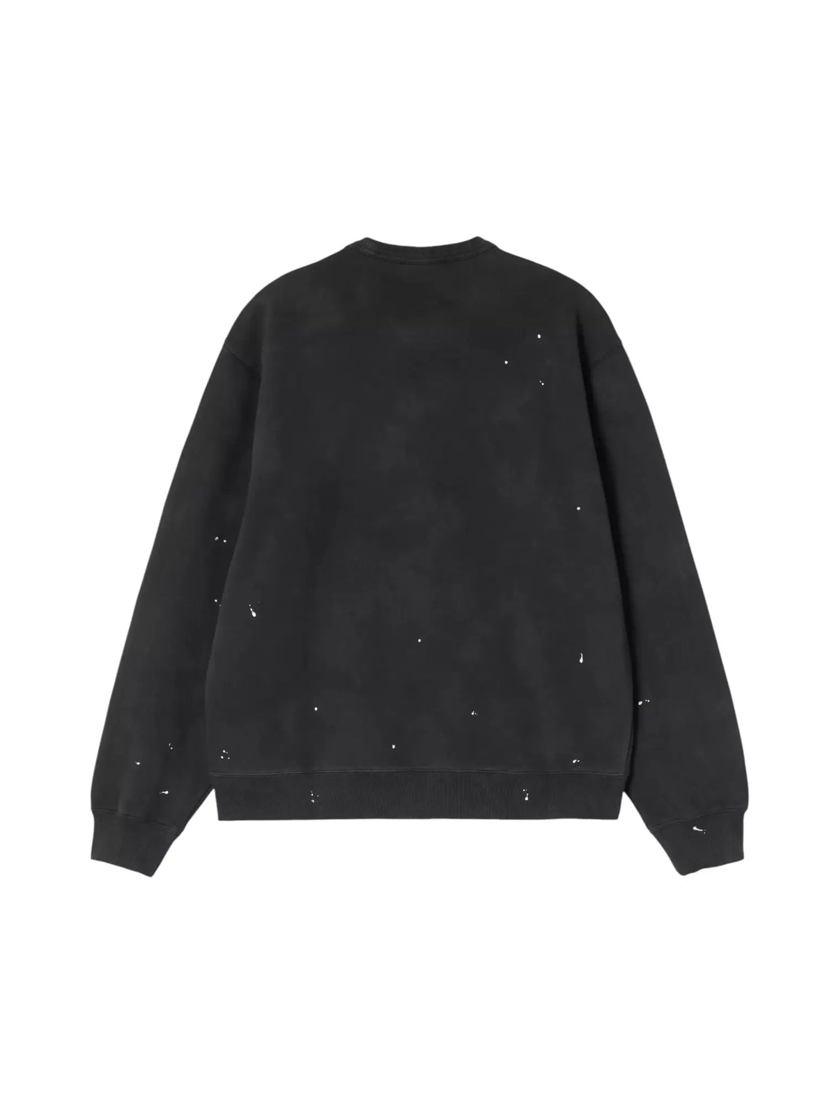 Carhartt Wip Painter sweatshirt felpa girocollo con schizzi di vernice - Black destroy washed splatter