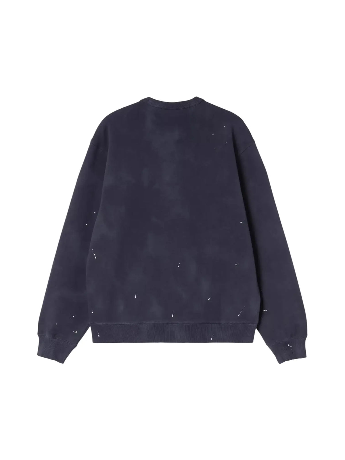 Carhartt Wip Painter sweatshirt felpa girocollo con schizzi di vernice - Dark Navy destroy washed splatter