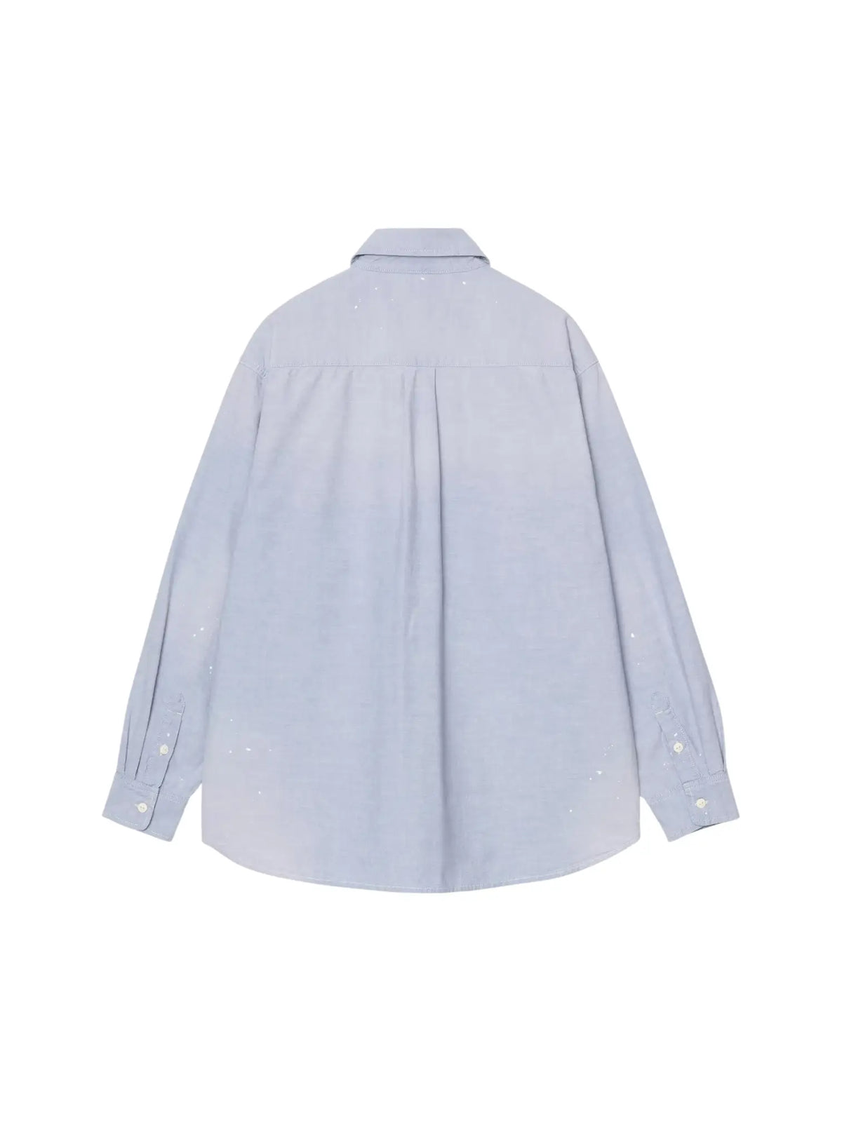 Carhartt Wip L/S Painter Shirt camicione maniche lunghe con schizzi di vernice - Blue worn used splatter