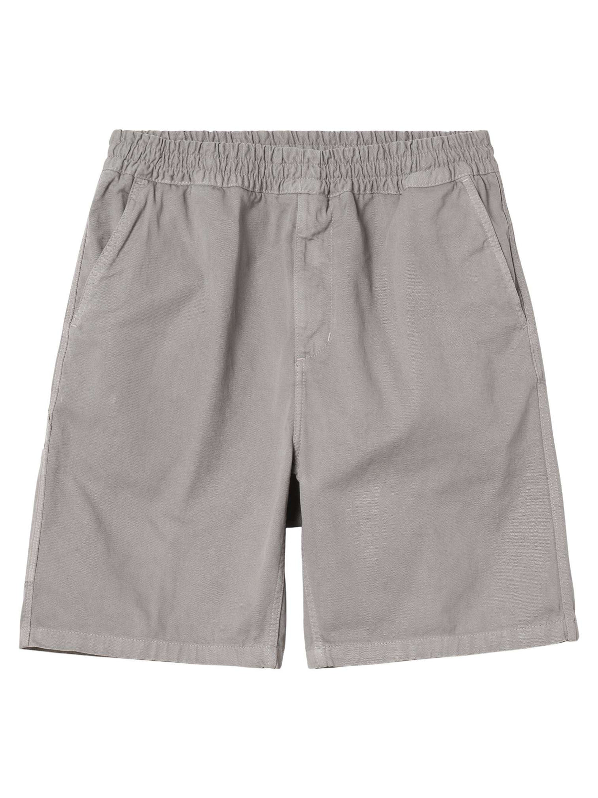Carhartt Wip Flint short in cotone gamba larga con elastico in vita - Yosemite garment dyed