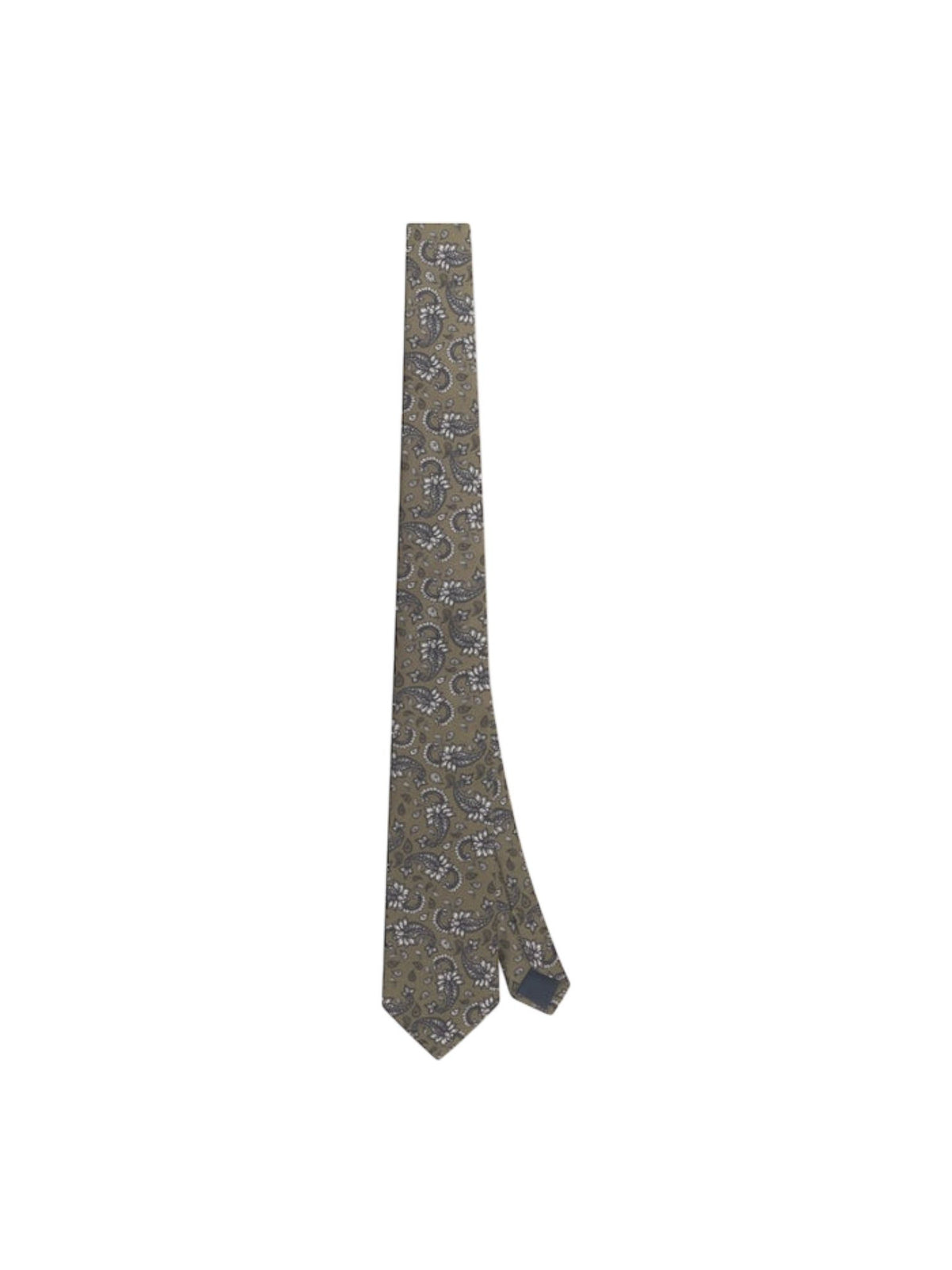 Les Deux Paisley tie cravatta in seta - teak brown