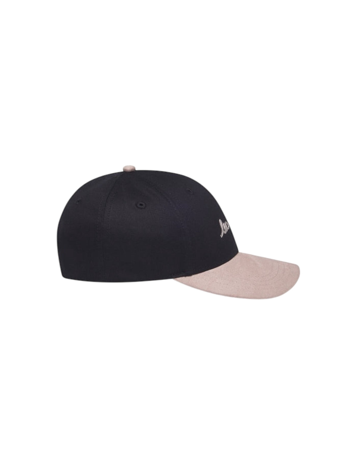 Les Deux Brad Contrast Suede Baseball Cap cappellino con visiera - black