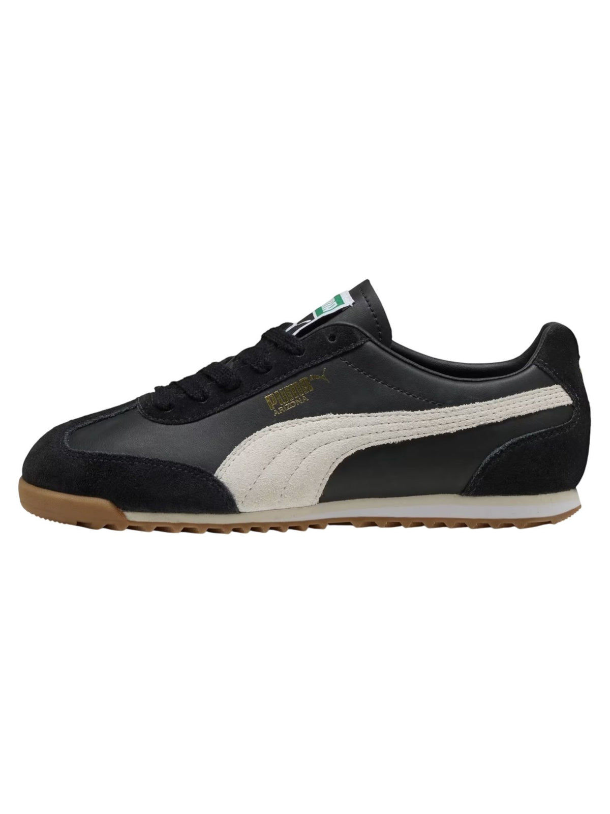 Puma Arizona retrò sneakers basse in pelle - Black/Warm white
