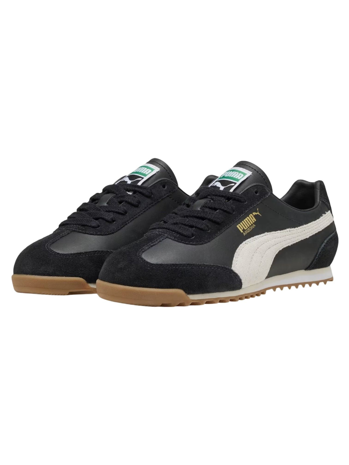 Puma Arizona retrò sneakers basse in pelle - Black/Warm white