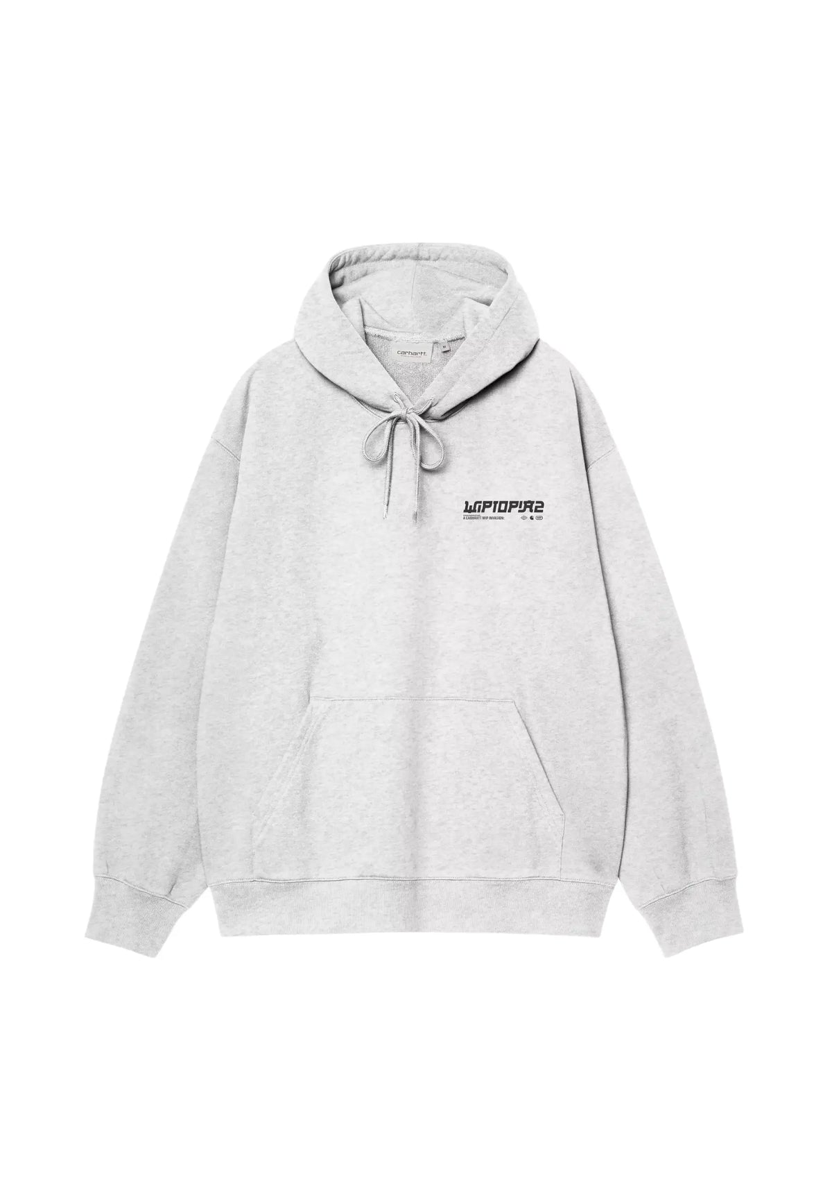 Carhartt Wip Hooded Wiptopia II Sweatshirt felpa con cappuccio - ash heather
