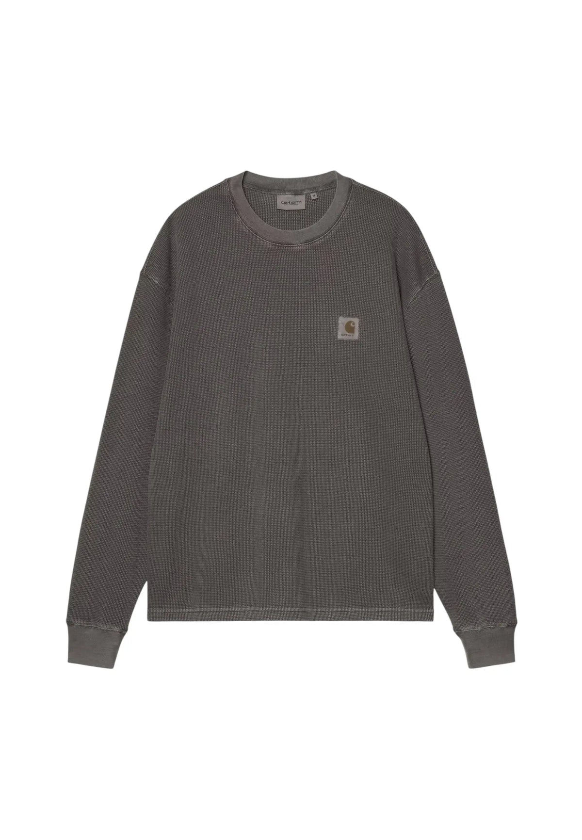 Carhartt Wip L/S Vista Waffle T-Shirt maniche lunghe - Black garment dyed