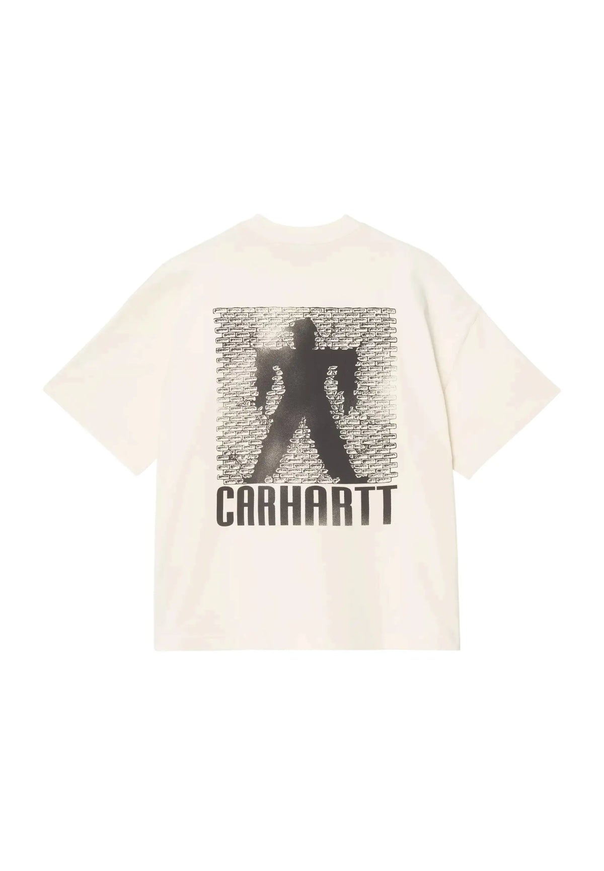 Carhartt Wip S/S Bricky Man T-Shirt boxy fit con grafica - Wax stone dyed