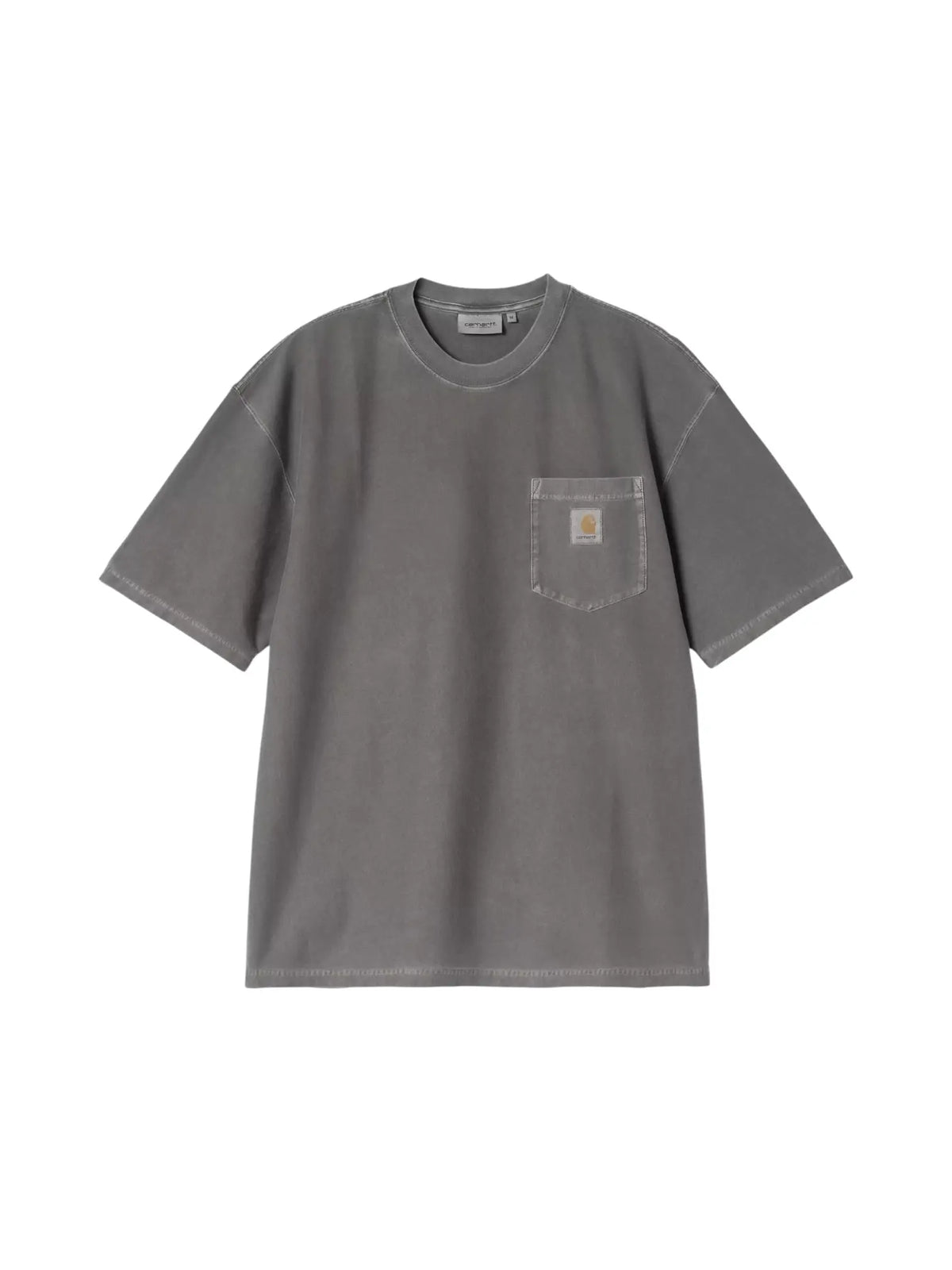 Carhartt Wip S/S Loose Pocket T-Shirt con taschino - Black garment dyed