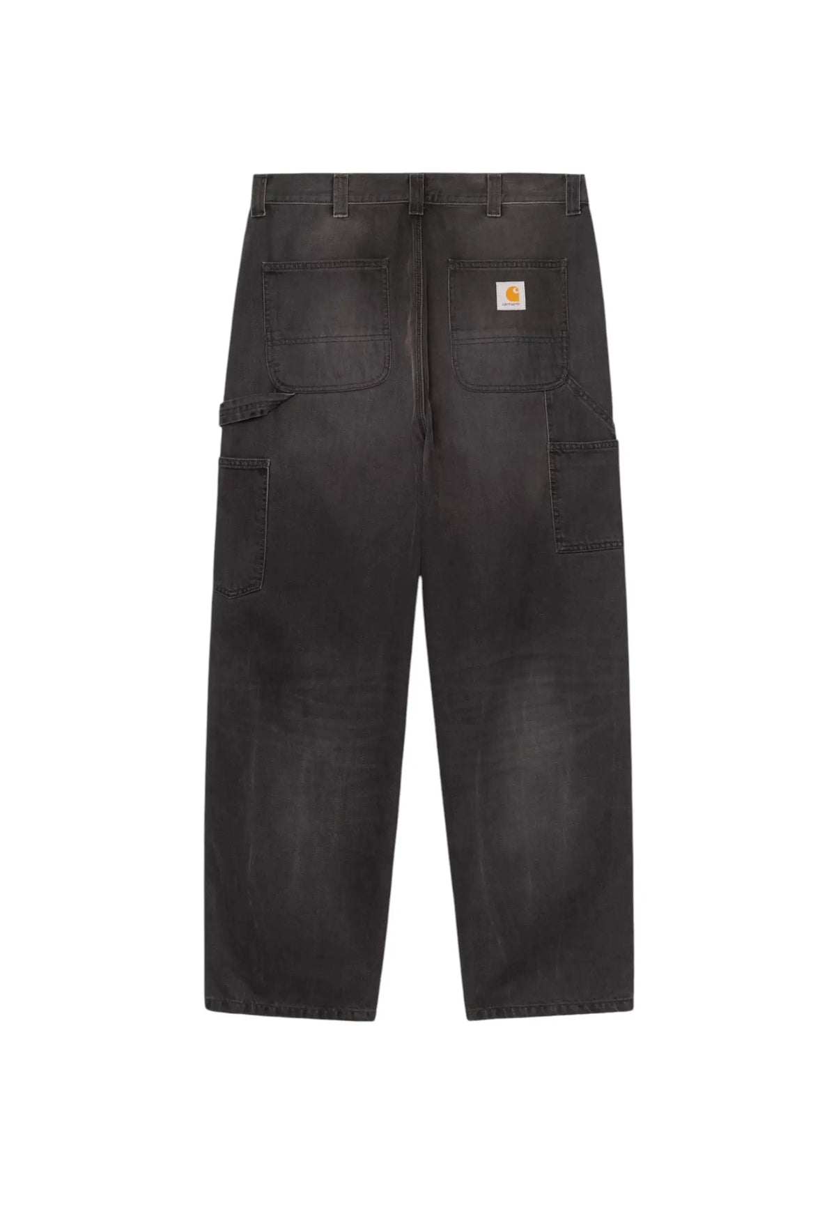 Carhartt Wip OG Single Knee Pants jeans gamba larga - Black tobacco used washed