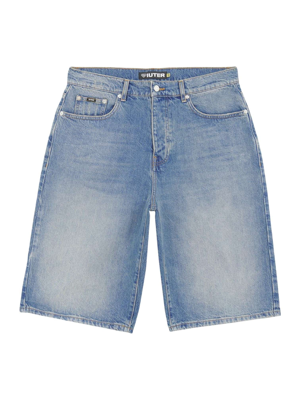 Iuter Baggy denim shorts di jeans con gamba larga - medium blue