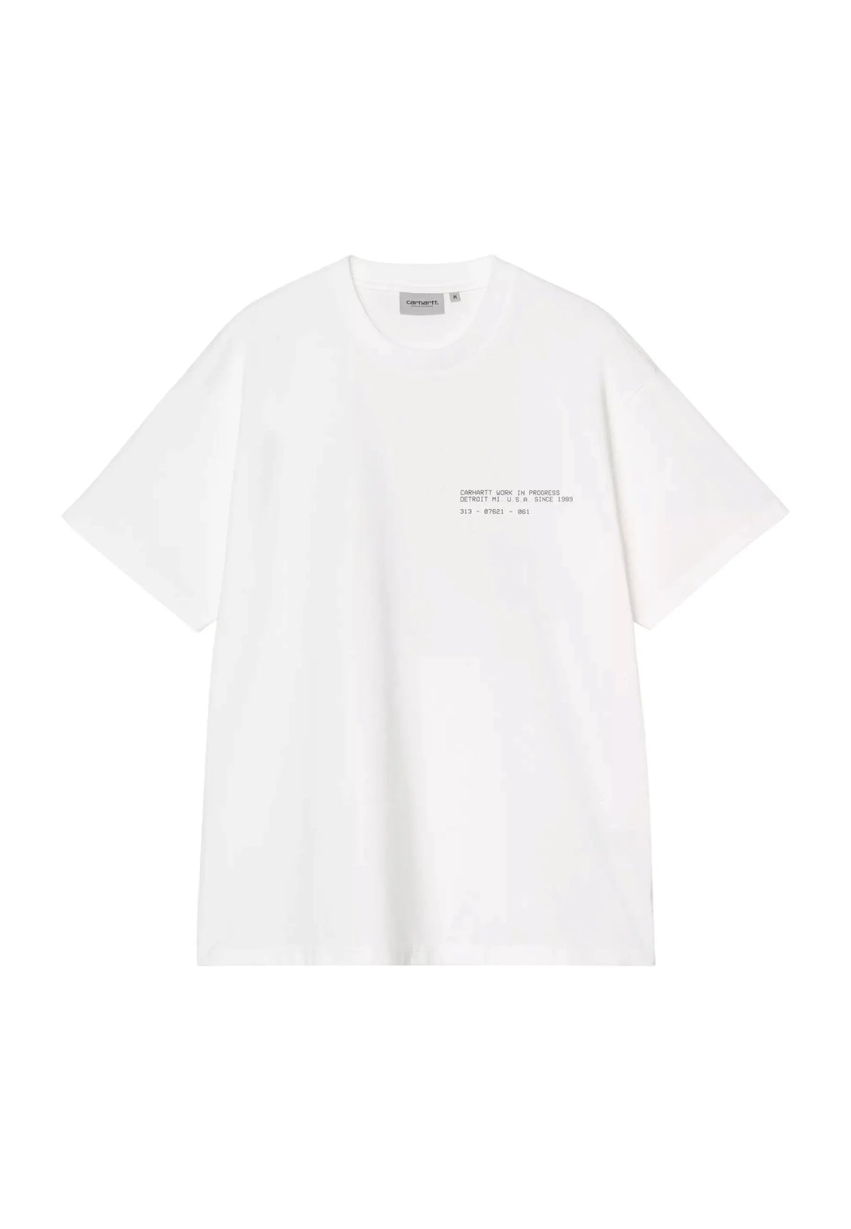 Carhartt Wip S/S Feather Progress T-Shirt con grafica - White