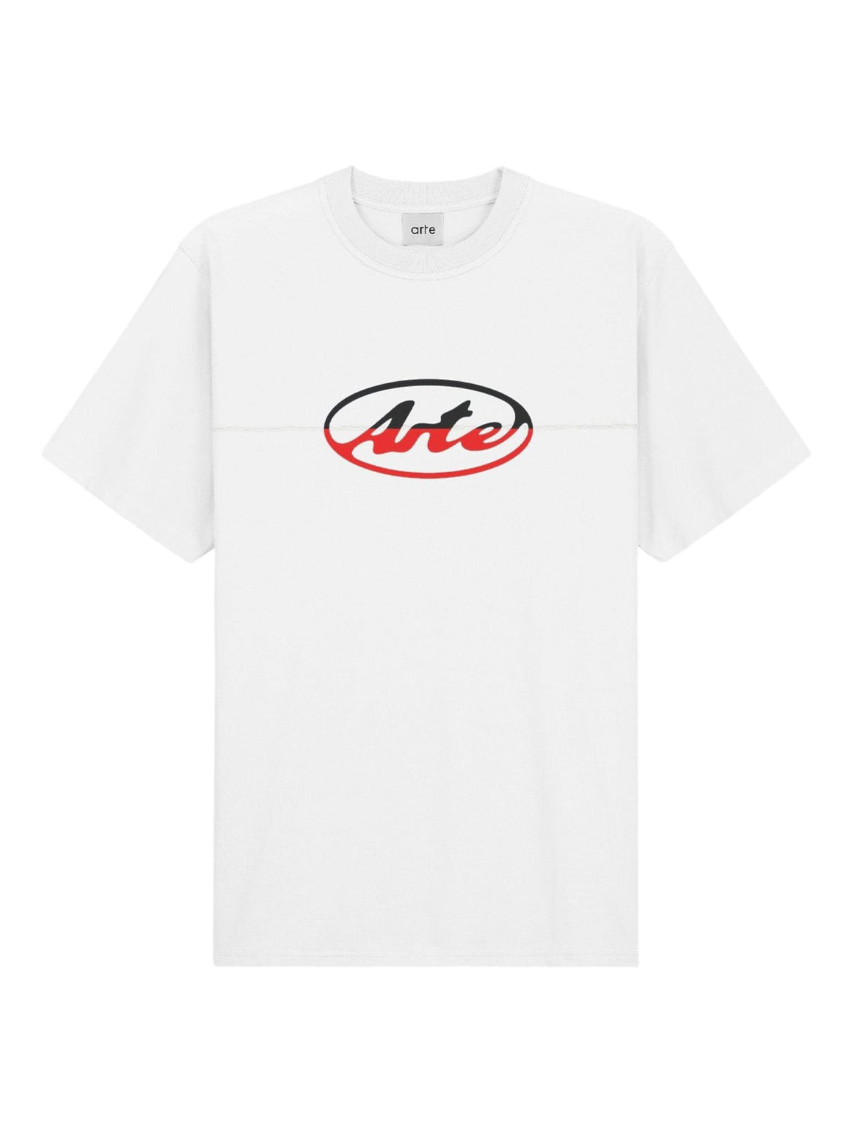 Arte Antwerp Circle Logo Cut T-shirt con grafica - white