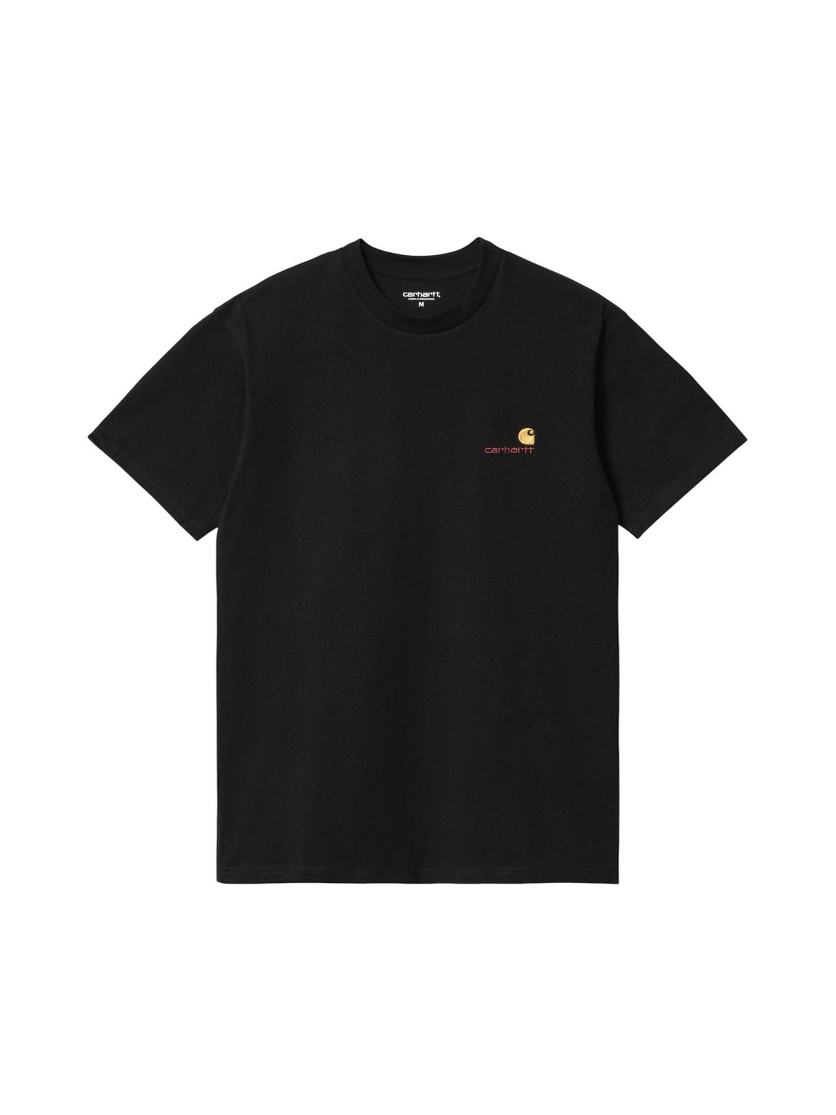 Carhartt Wip American Script T-Shirt basica con logo ricamato - Black