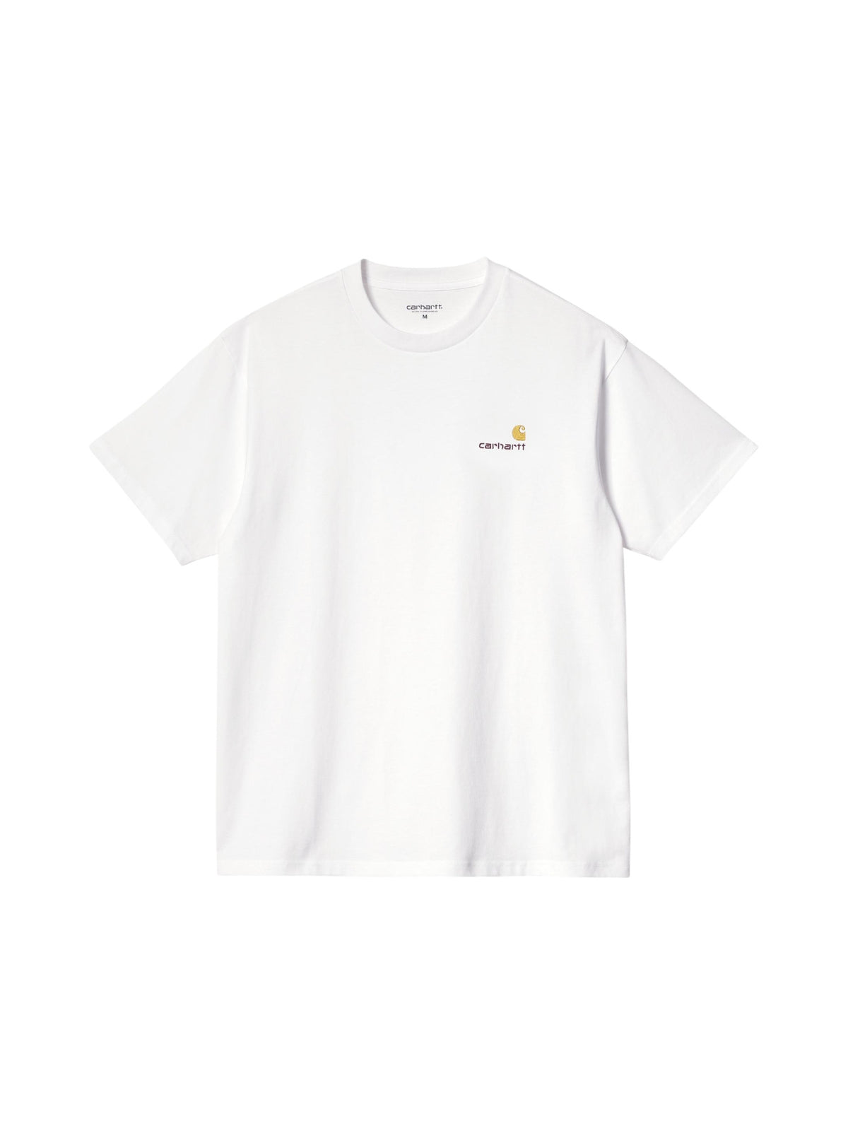 Carhartt Wip American Script T-Shirt basica con logo ricamato - White