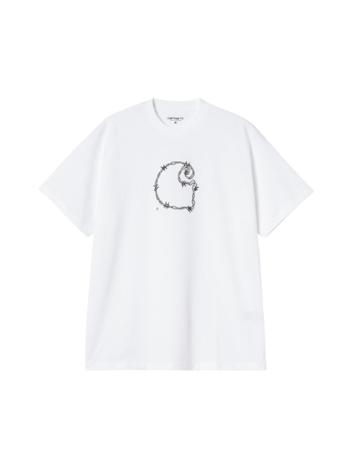 Carhartt Wip Barbwire C T-Shirt con grafica - White