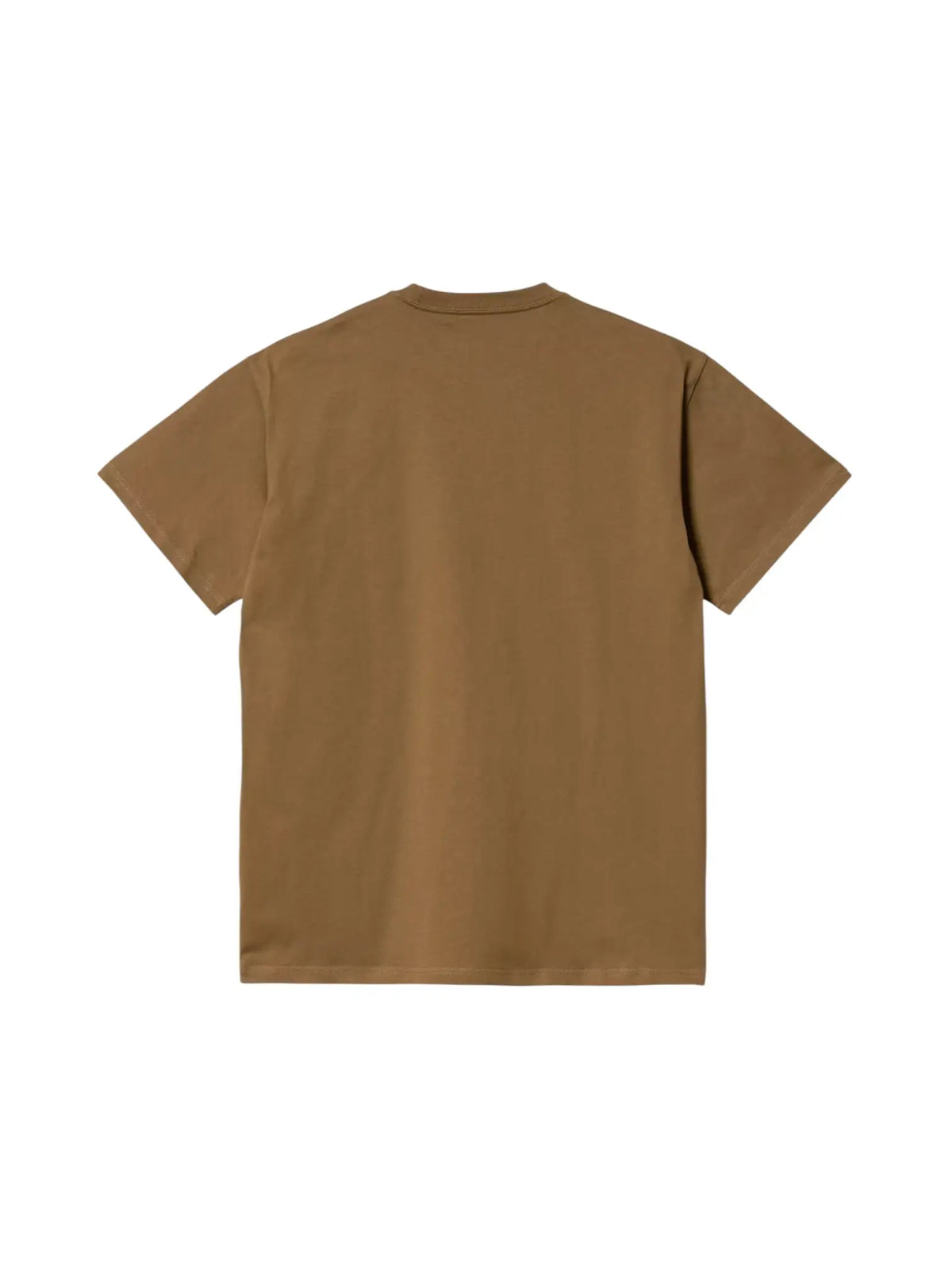 Carhartt Wip Chase T-Shirt basica con logo ricamato - Hamilton brown/gold