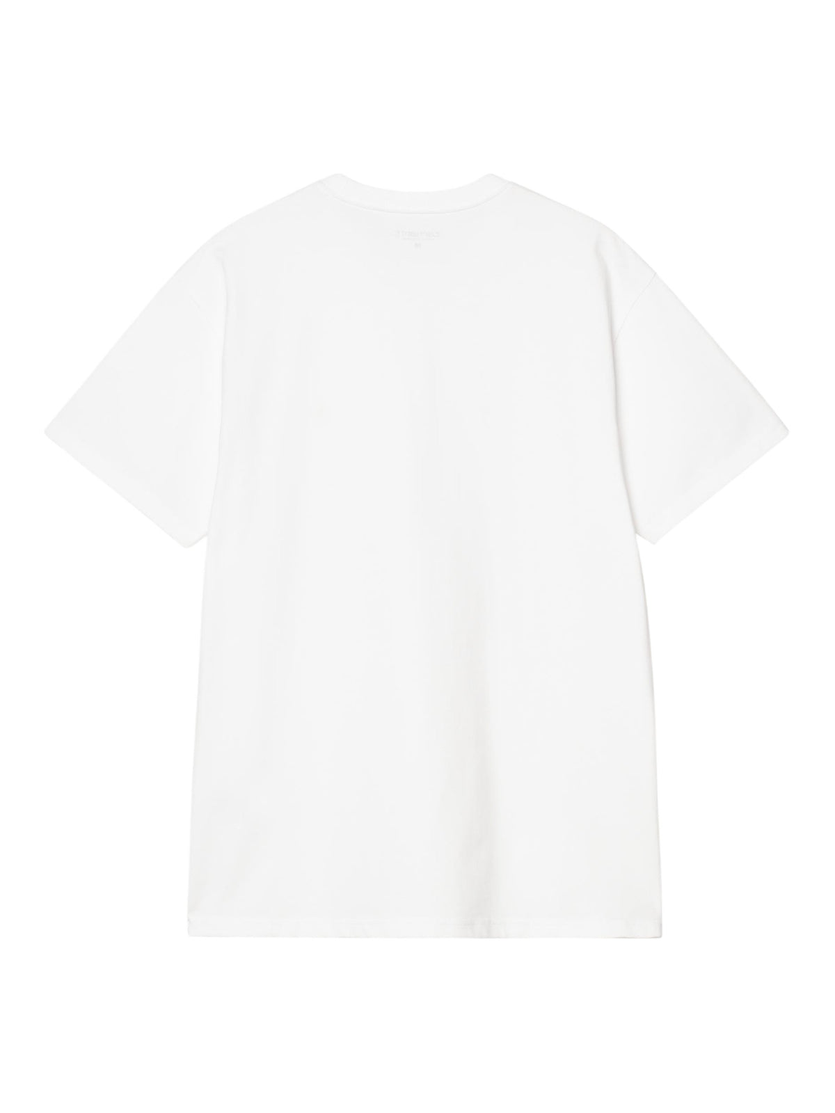 Carhartt Wip Chase T-Shirt basica con logo ricamato - White/gold