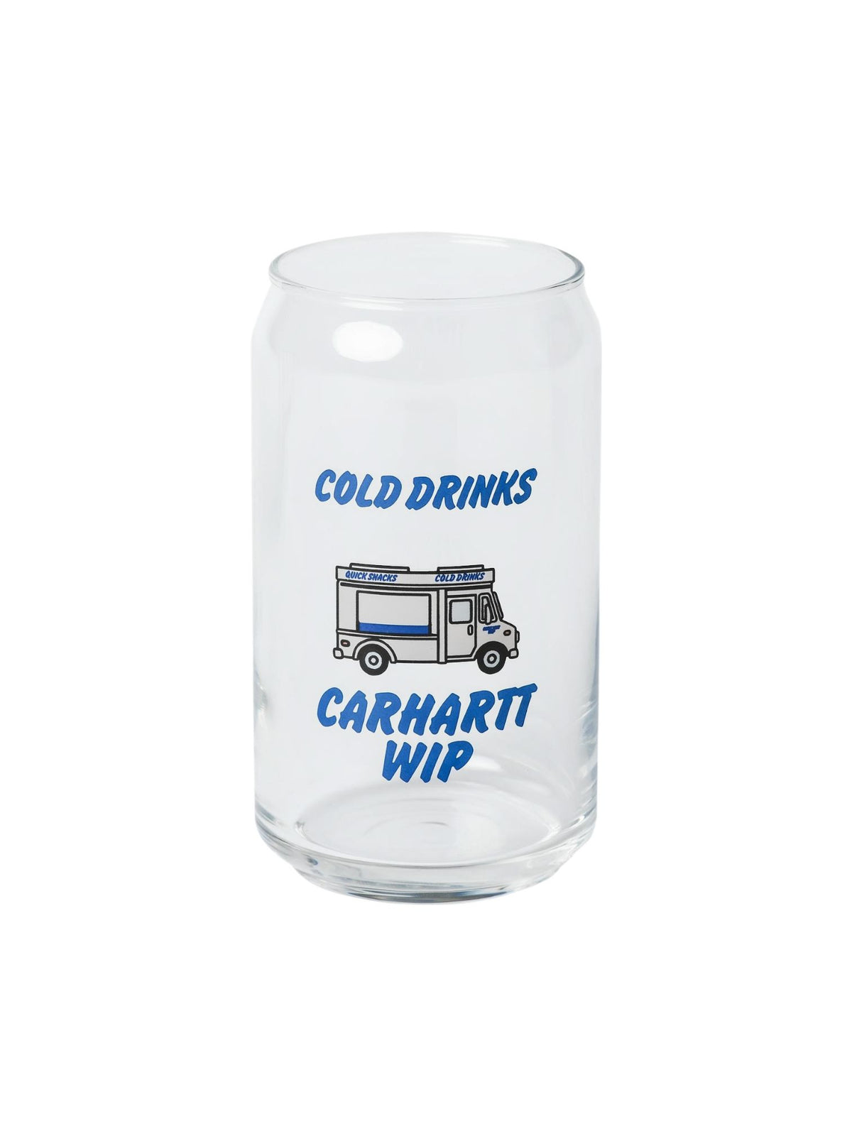 Carhartt Wip Cold Drinks Can Glass bicchiere a forma di lattina con grafica - Clear