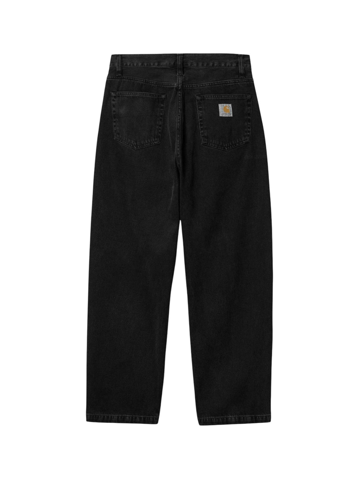 Carhartt Wip Landon pants jeans gamba larga - Black stone washed