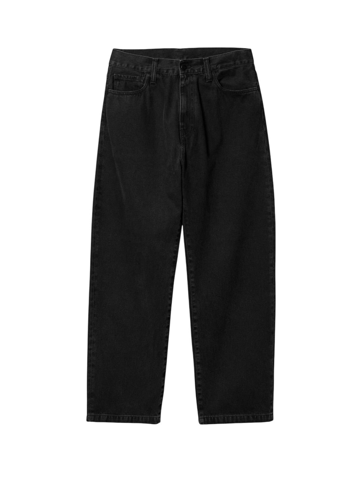 Carhartt Wip Landon pants jeans gamba larga - Black stone washed