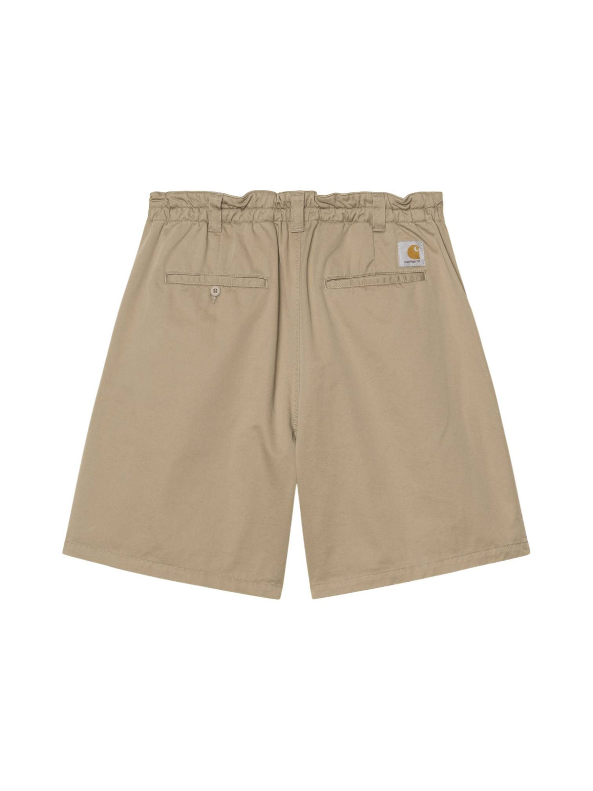 Carhartt Wip Marv Short in cotone con elastico in vita - Iroko stone washed