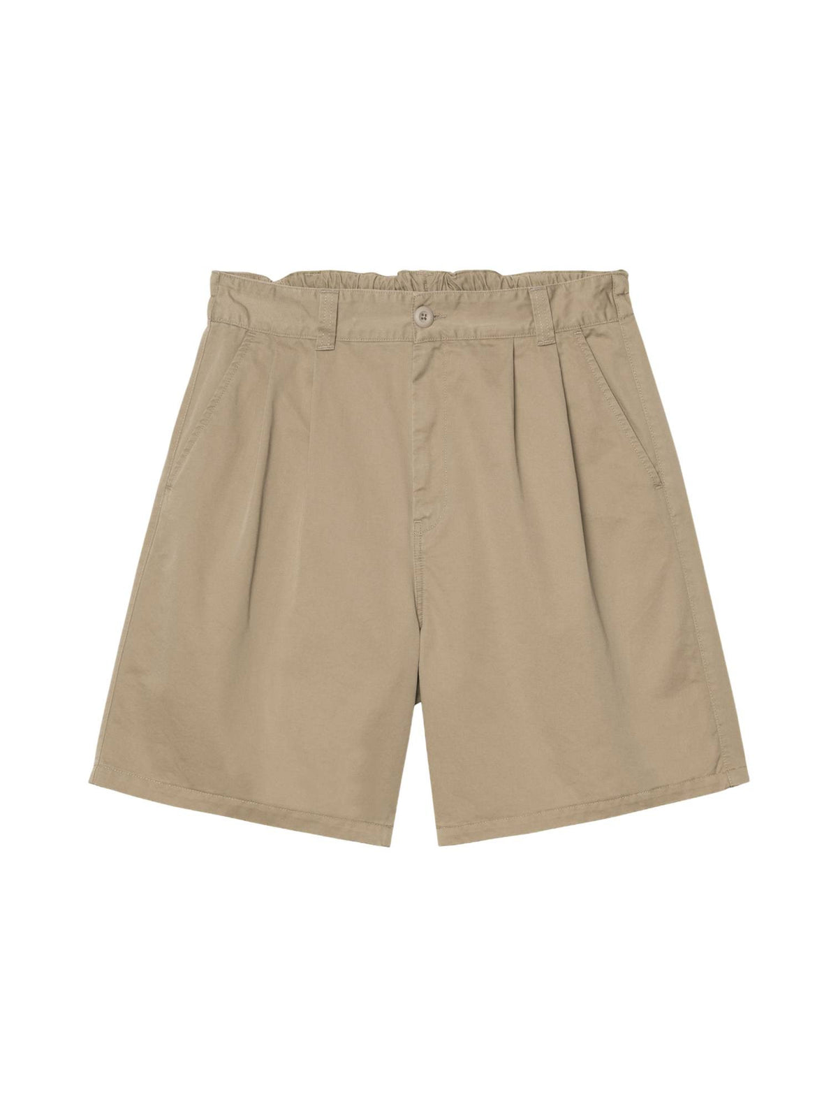 Carhartt Wip Marv Short in cotone con elastico in vita - Iroko stone washed