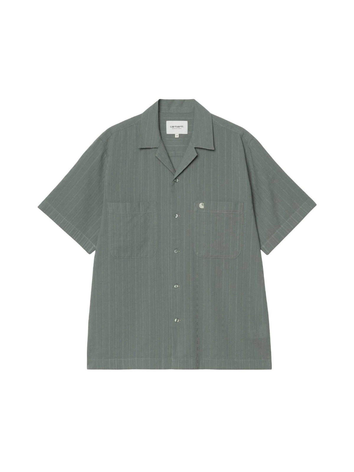 Carhartt Wip S/S Gareth Shirt camicia maniche corte con collo bowling - Velvet green