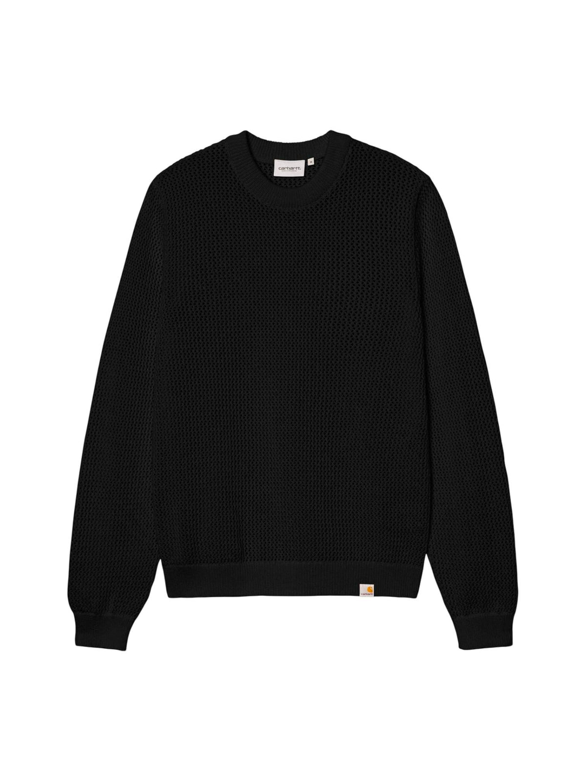 Carhartt Wip Stockton Sweater maglioncino da uomo a uncinetto - Black