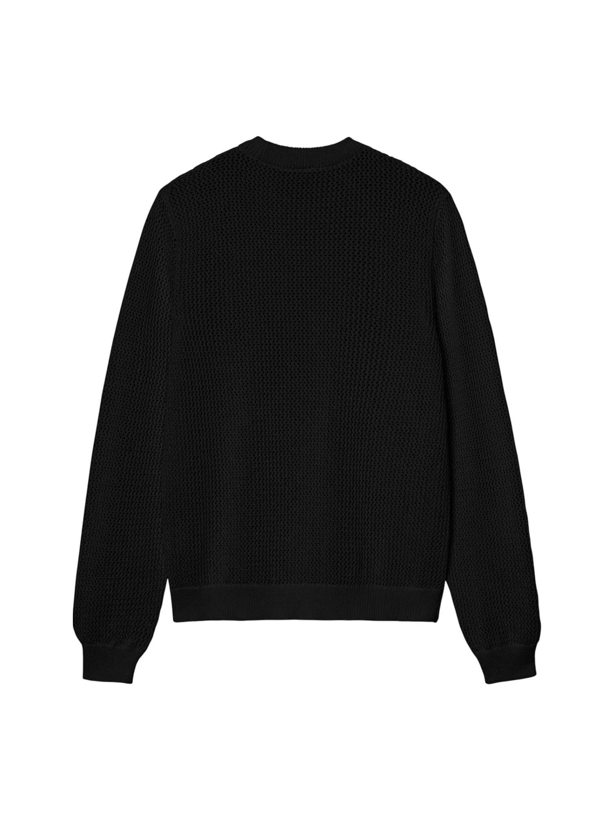 Carhartt Wip Stockton Sweater maglioncino da uomo a uncinetto - Black